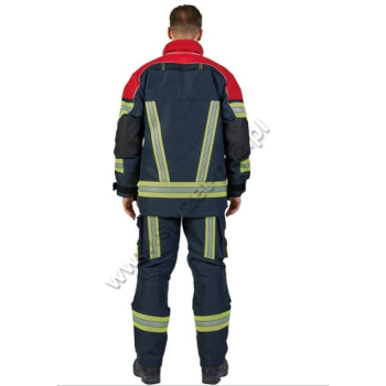 Ubranie bojowe FIRE FLEX – granatowo-czerwony NOMEX® NXT (CNBOP) + napisy